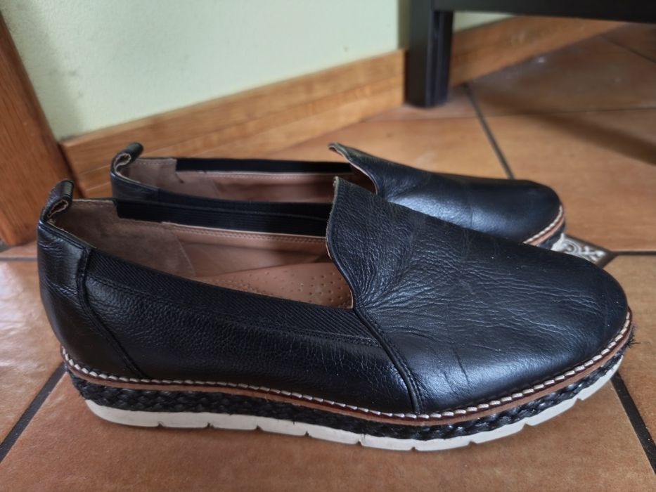 Skórzane półbuty loafersy NEXT Forever Comfort  Rozmiar 40