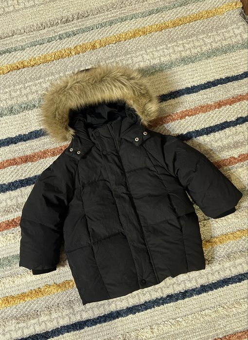 Дитячий пуховик чорний Zara 110 см