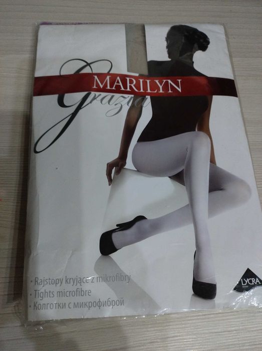 Pończochy samonośne  w kolorze jasno szarym - Firmy Marylin .