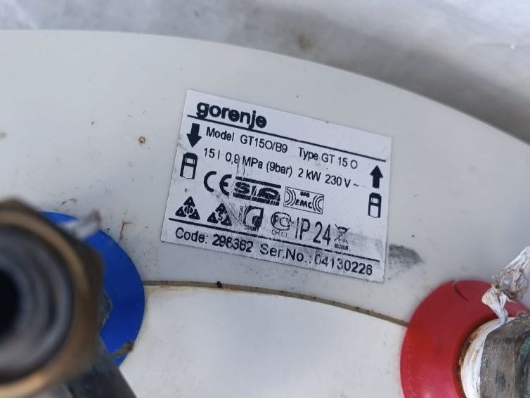 Бойлер Gorenje 15л