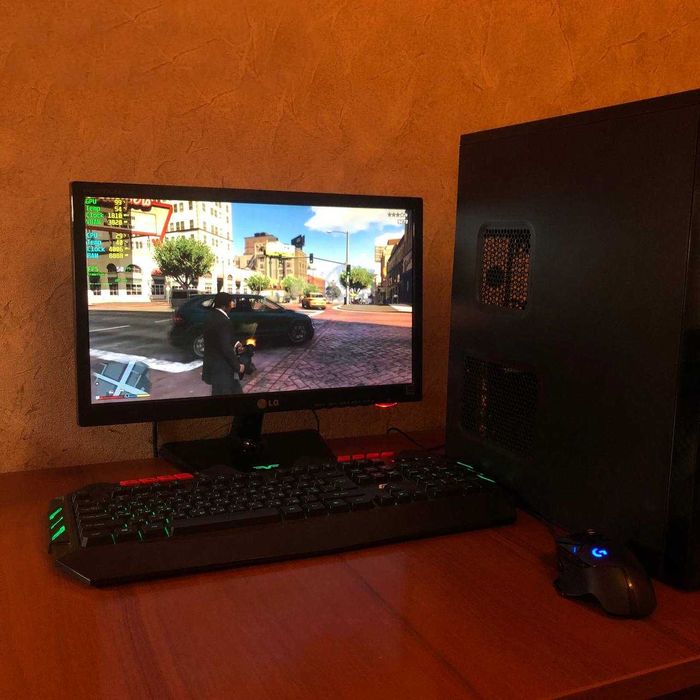 Компʼютер AMD 4 ядра Стаціонарний блок 16GB ОЗУ Ігровий ПК GTX 1050 TI