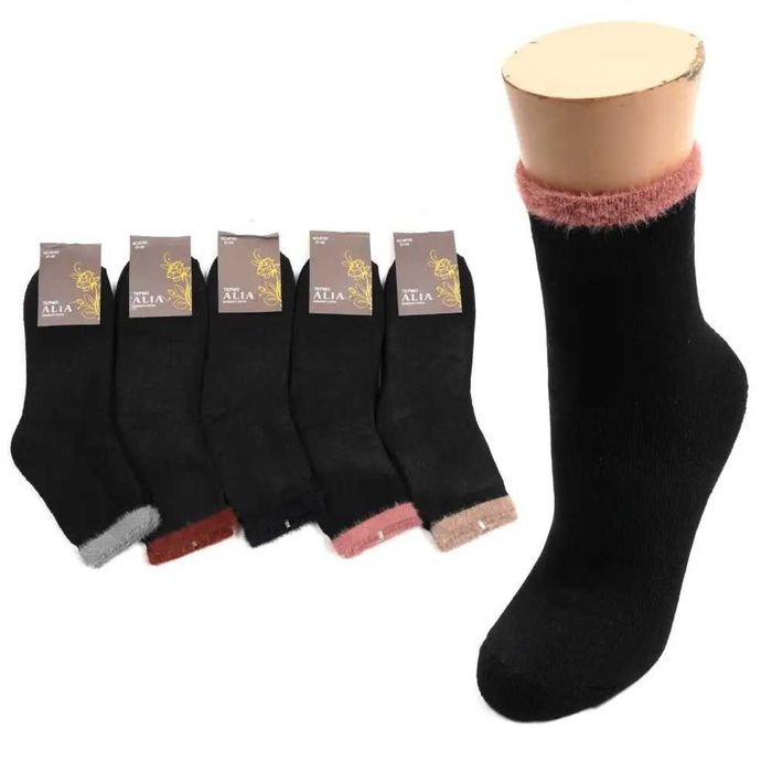 Набор махровых женских термоносков, Теплые махровые носки