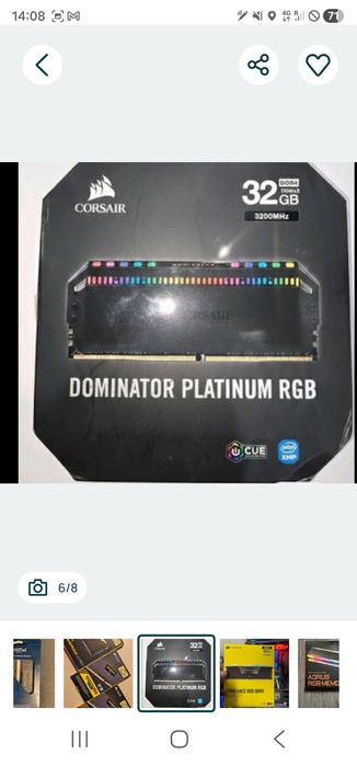 Upgrade PC Gaming: Kit Memórias RAM Corsair RGB e Lexar (Vários Modelo