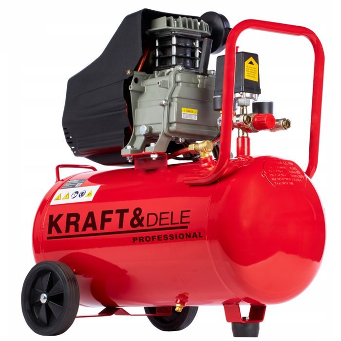 Kompresor olejowy sprężarka powietrza 50l 9 bar tłokowa pompa KD401