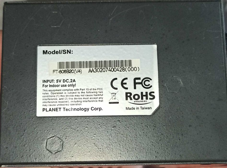 Медіаконвертер 10/100BASE-TX FT-806B20