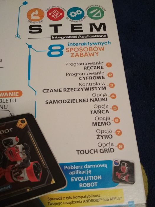 Clementoni Evolution Robot do złożenia sterowany smartfonem