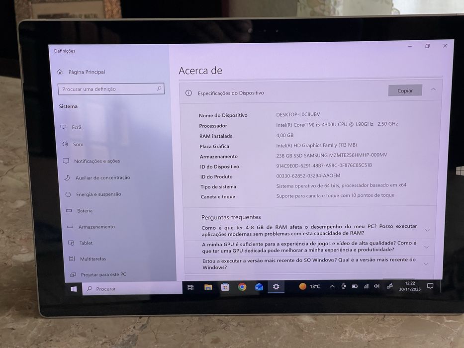 Windowos 10 pro surface