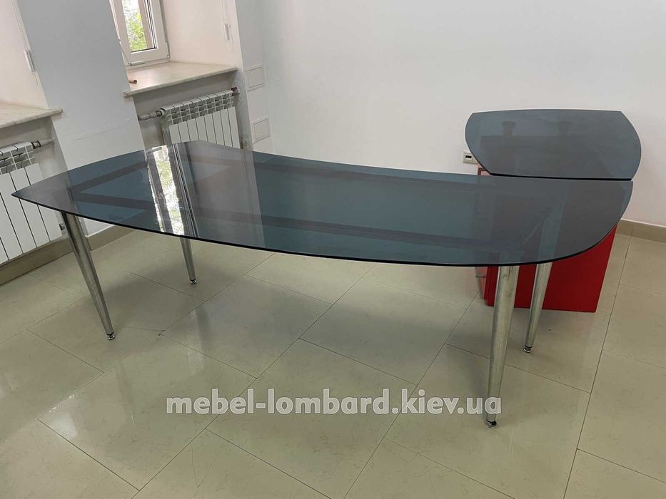 Набор офисной мебели"Стекло" "Loft" (2 предмета) "Красный" бу