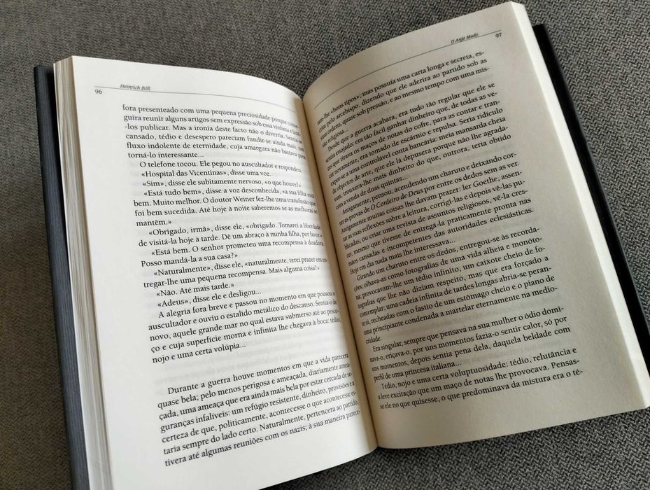 Livro "O anjo mudo" de Heinrich Boll