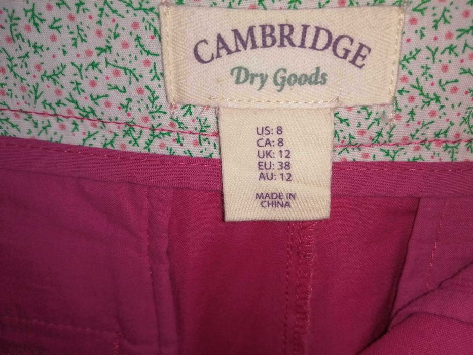 CAMBRIDGE Dry Goods Nowe Spodenki Damskie Eu 38 Bawełna Oryginalne