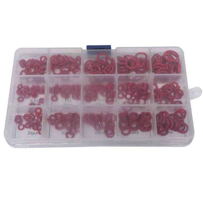 Набор уплотнительных колец для кофемашины и др. сальник 300шт_красные ...