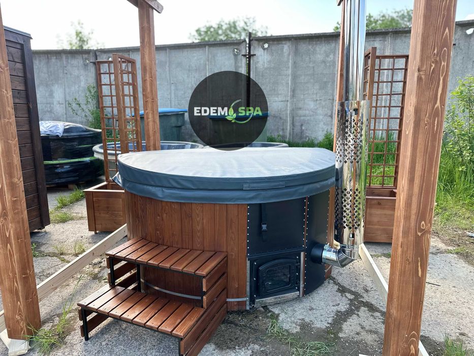 Спа-купіль. Чан на дровах від виробника. Гаряча бочка. Чан. Спа.