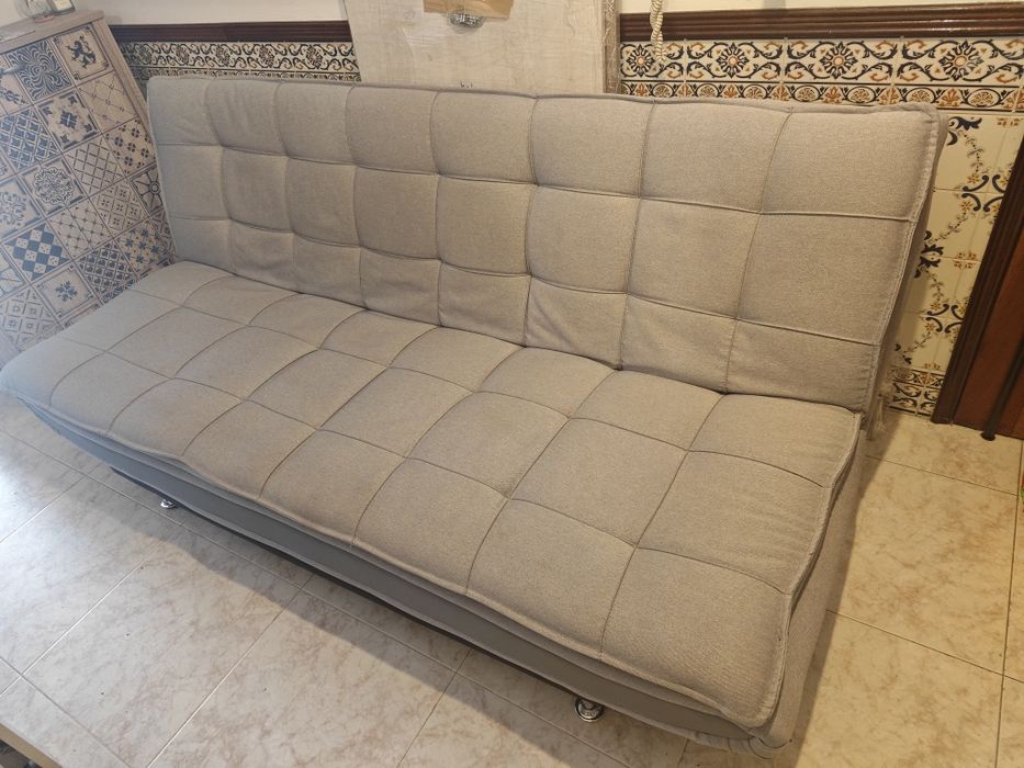 Sofá Cama 3 Lugares - Conforama Cinzento