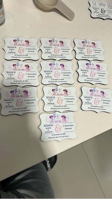 Lembranças bodas prata em íman