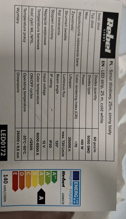 Fita de LED 12V  25m NOVO