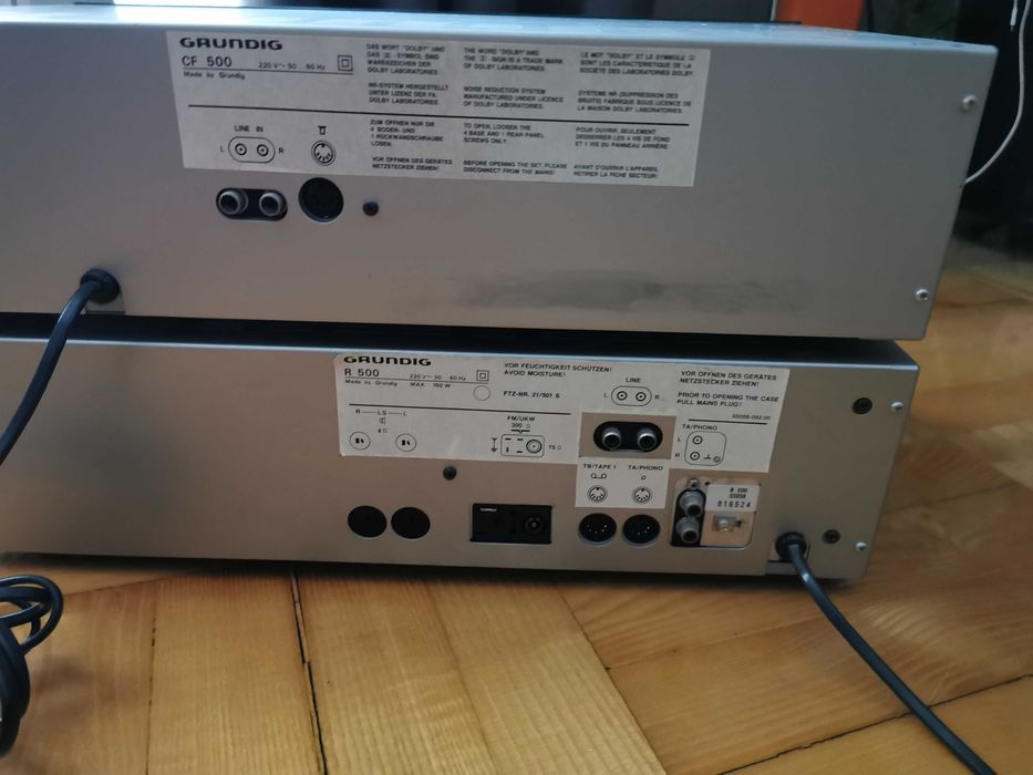Amplituner Grundig R500 2.0 srebrny + magnetofon grundig gratis