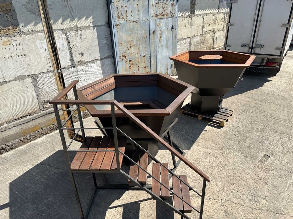 Чан для купання на дровах. Купель. Чан для бані. Виробник. ЗПчан