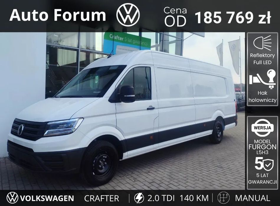 Volkswagen Crafter  Gwarancja 5 lat