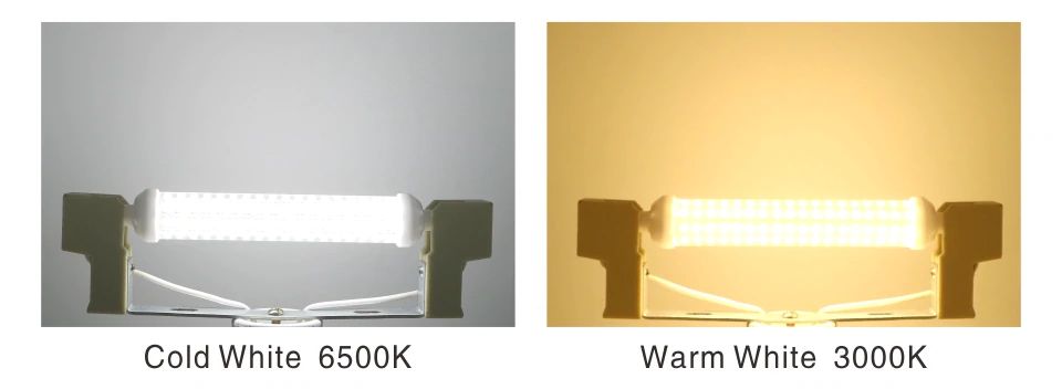 Lâmpada led r7s 9w -118mm - Branco frio- NOVA