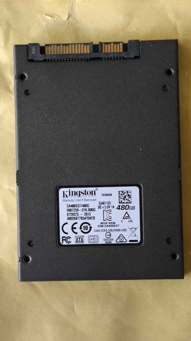 SSD диск 480GB KINGSTON SA400S37480