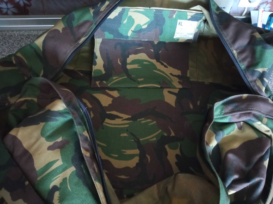 Saco de transporte camuflado KL DPM Woodland Exército Holandês militar