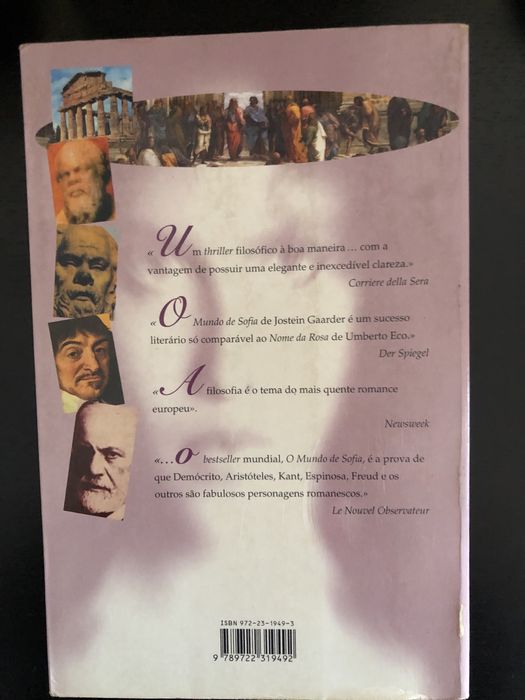 Livro O mundo de Sofia