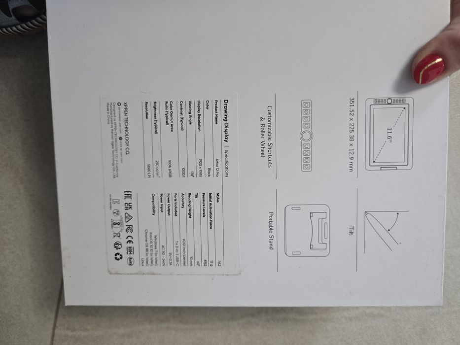 tablet graficzny z ekranem XP-Pen Artist 12 Pro w