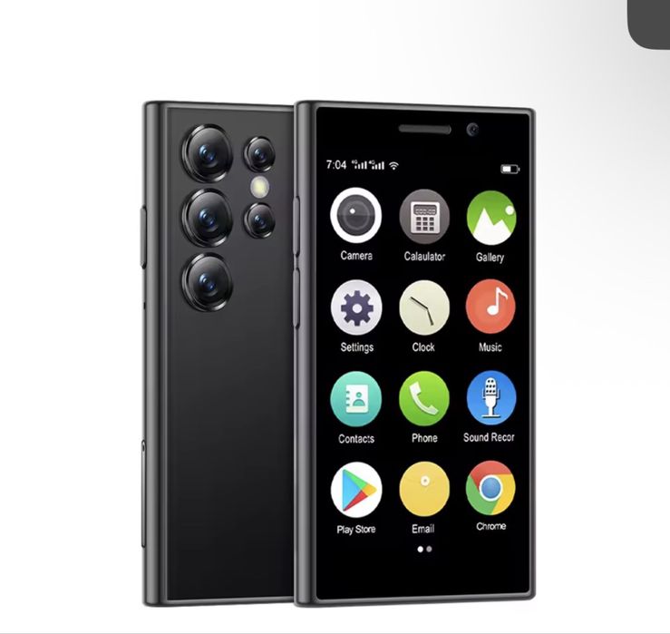 Mini smartphone, Dual Sim, ultra leve, capa, caixa, imaculado