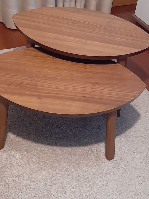two walnut side tables stockholm ikea64551905690115121