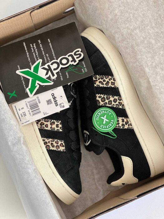 Женские кроссовки Adidas Campus 00s Black Leopard. Размеры 36-41
