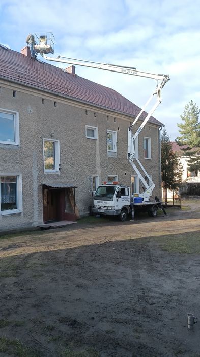 Usługi podnośnikem koszowym/zwyżka/usługi budowlane