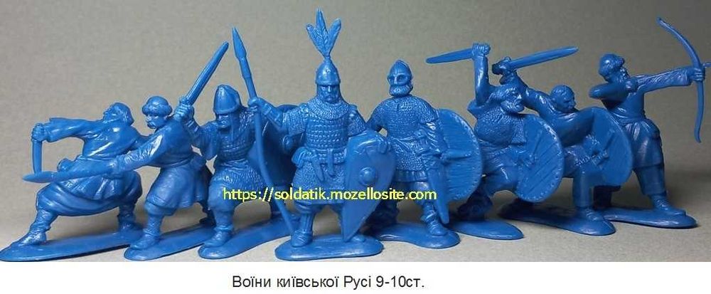 Коллекционные солдатики набор 8фигур в 8позах украинские воины