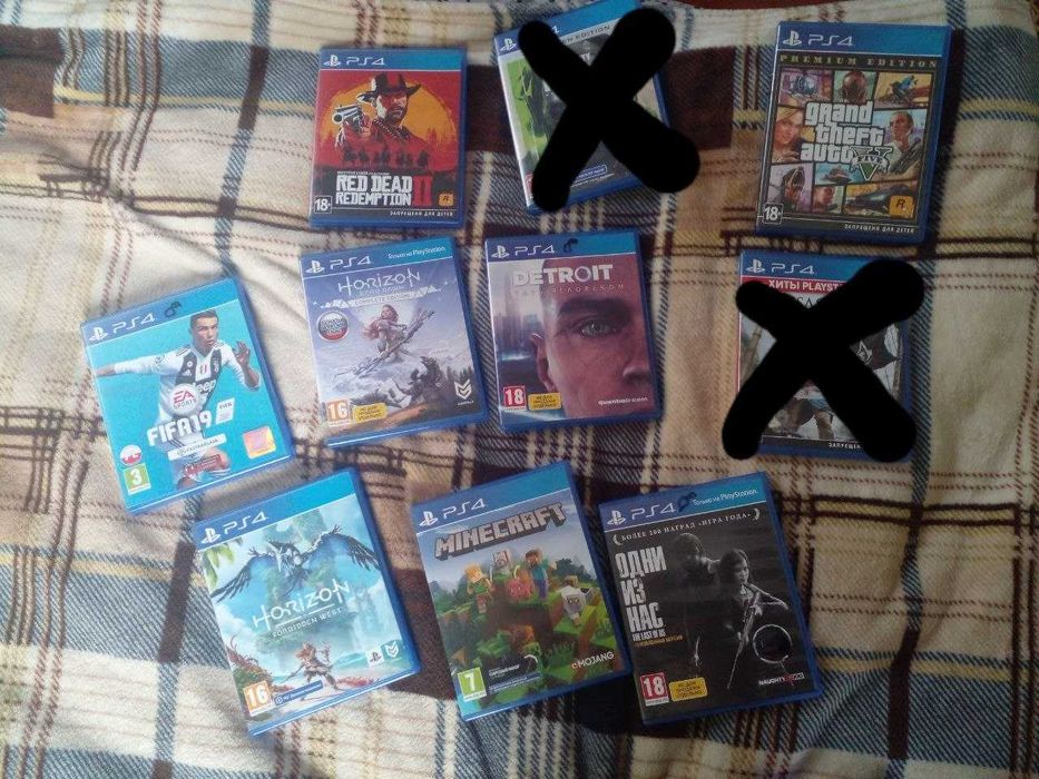 Продам PS4 slim 800gb з дисками якщо потрібно