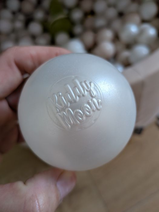 KiddyMoon Suchy basen okrągły z piłeczkami 7cm Zabawka basen piankowy