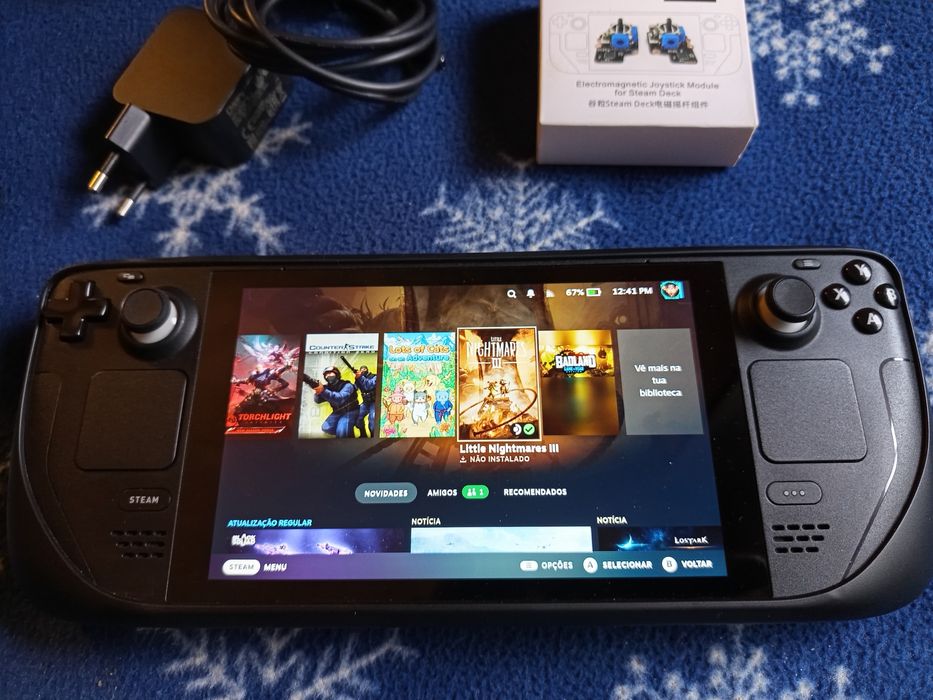 Steam Deck 1TB Como Nova Com Vários Acessórios