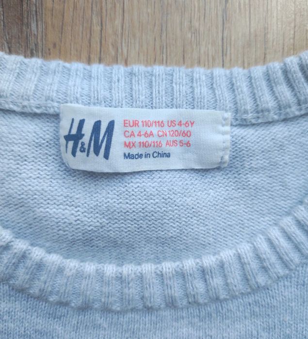 H&M - sweterek r. 110/116 (4-6 lat)