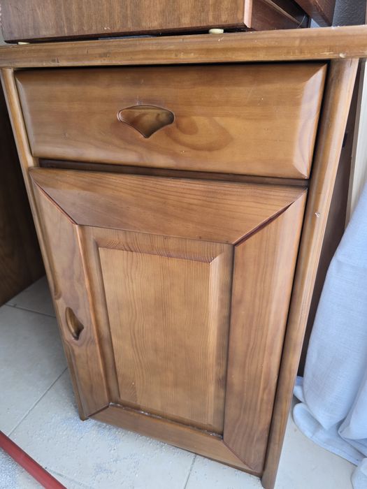 Secretaria madeira macica pinho mel