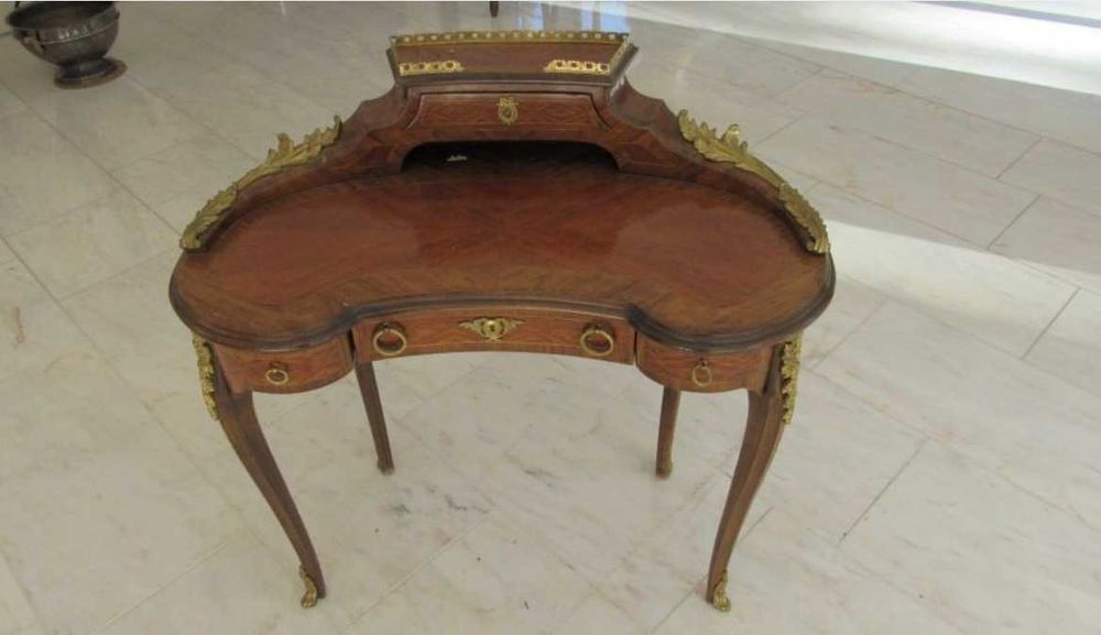 Urocze damskie biurko sekretarzyk, toaletka styl Napoleon III