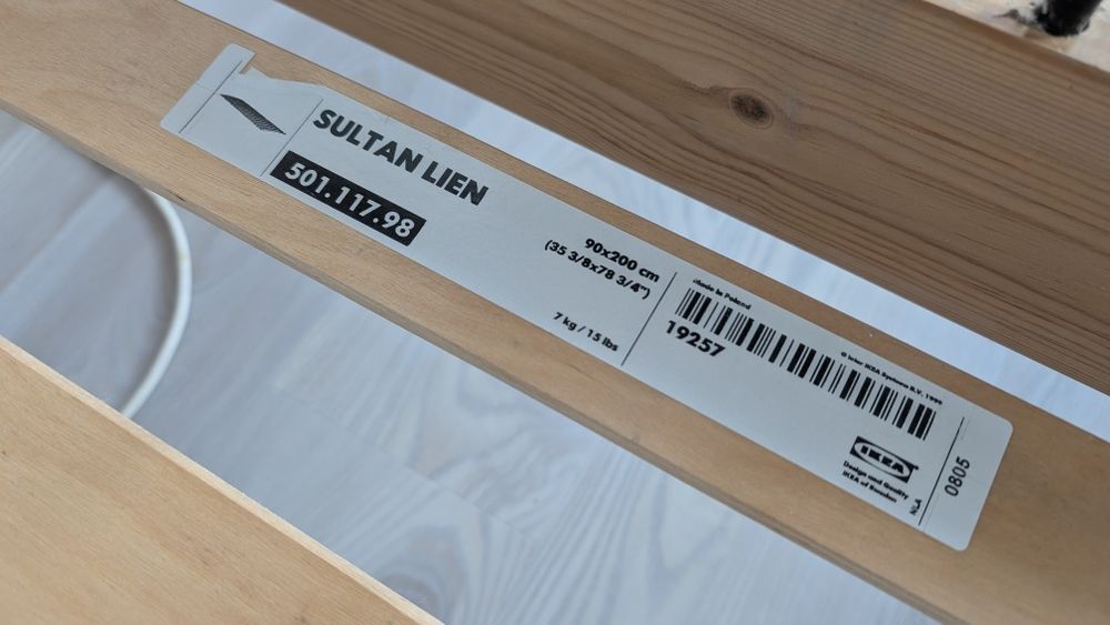 Łóżko 90×200 z materacem