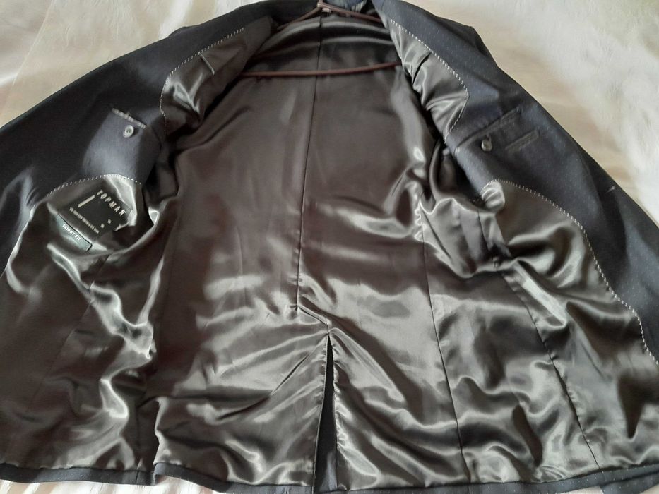 garnitur granatowy młodzieżowy/ męski Topman roz. 50 S