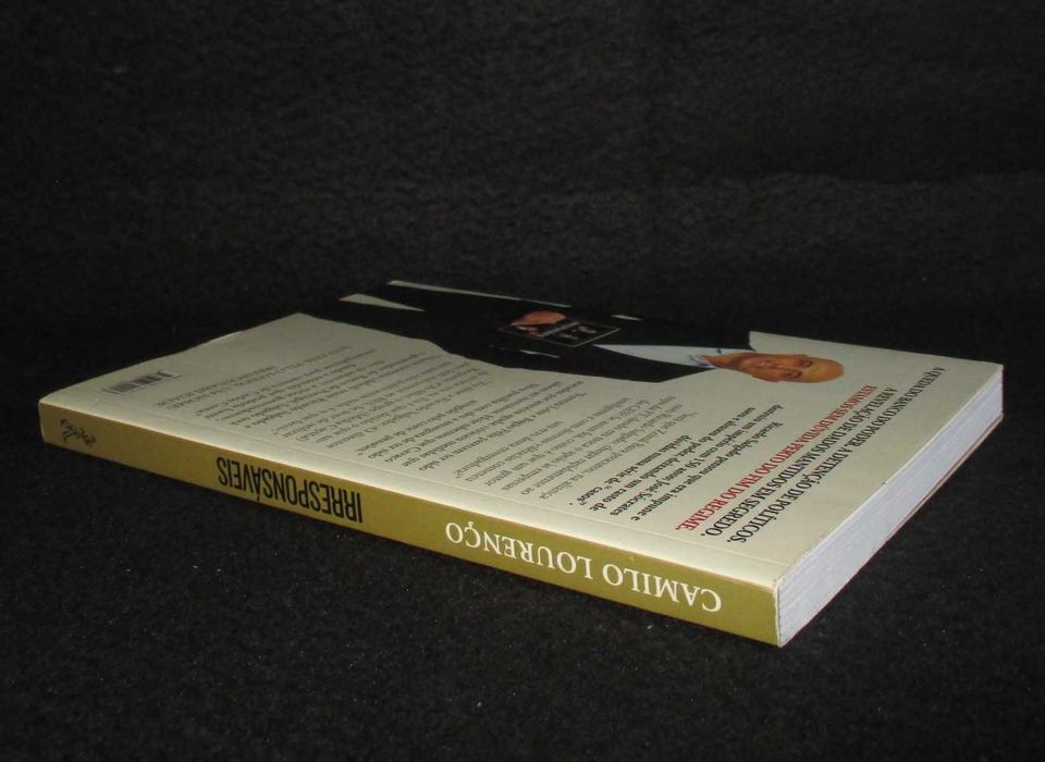 Livro Irresponsáveis Camilo Lourenço 1ª edição 2014