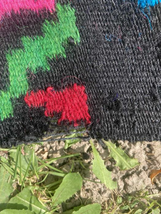 Старовинний вовняний килим ручна робота Буковина 9,5 метрів