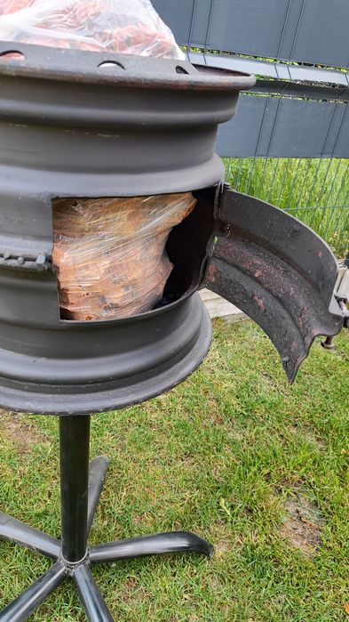 Palenisko DIY oraz żeliwny wok