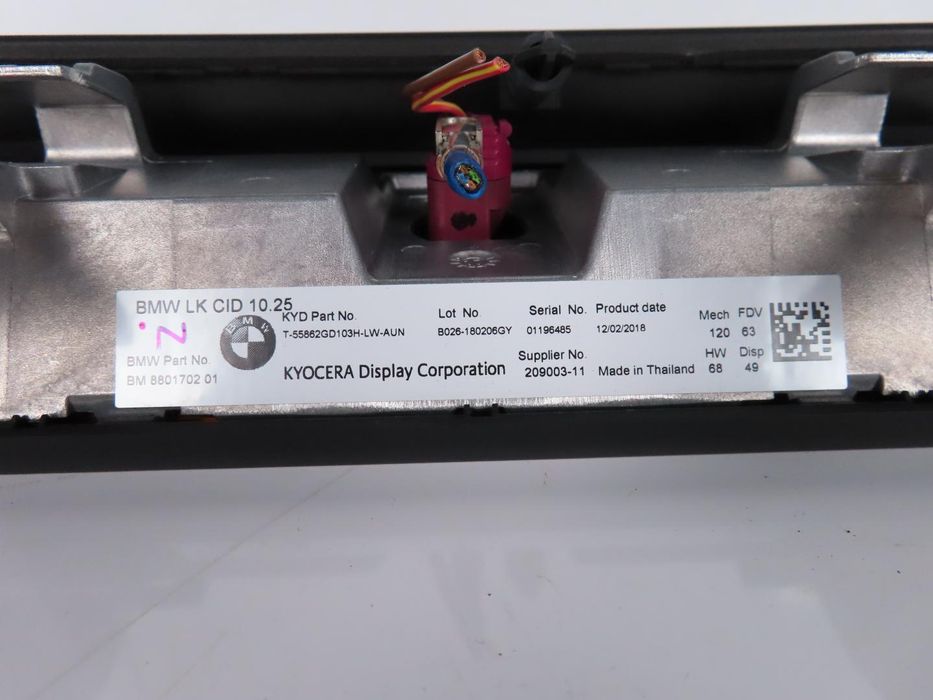 Monitor / Display Central Bmw 5 Ref: 65508781408 / 8801702 2016 - 2025