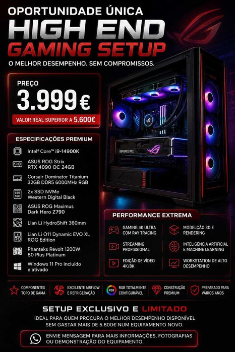 ISG Intel i9 14900K/32GB Corsair 6000/1+1 TB M.2/Asus4090 24GB/Lian Li 011