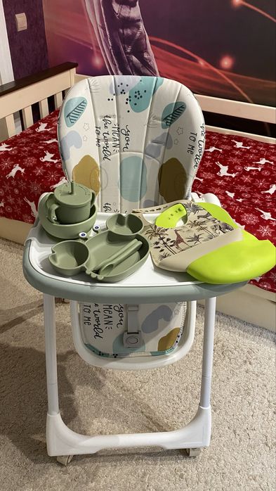 Столик  для годування М 5673-12  Bambi + ПОДАРУНОК посуд