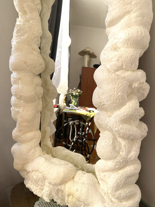 Duże customowe lustro hand made 110x55 cm