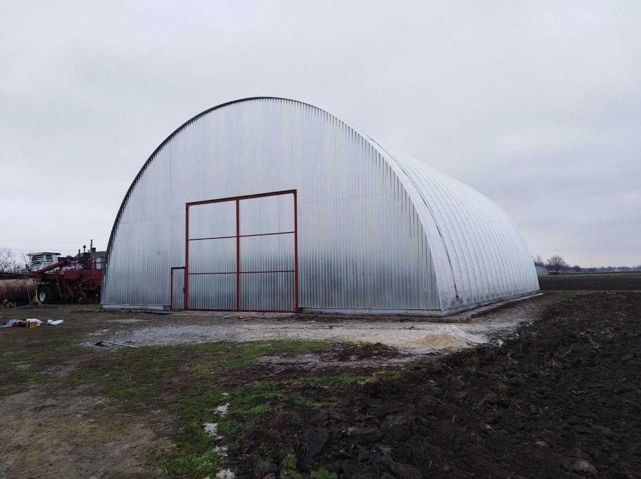 Ангар Б/У и новый Каркасный Арочного типа. Зерносклад. Цех под ключ