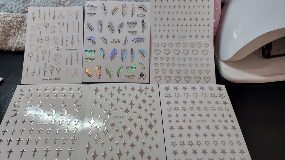 Autocolantes para unhas de gel