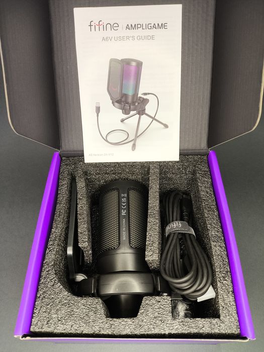 ‼️Fifine A6V Ampligame - USB мікрофон для ПК + Гарантія 6 місяців